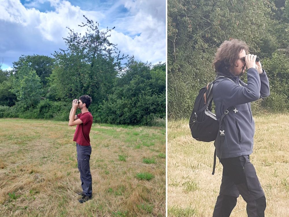 Maël et Alex, en service civique à la LPO Sarthe en 2026